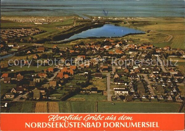 Dornumersiel Fliegeraufnahme Nordseeküstenbad