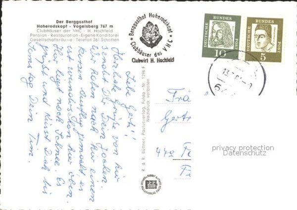 Vogelsberg Hessen Berggasthof Hoherodskopf Taufstein Club – Bild 2