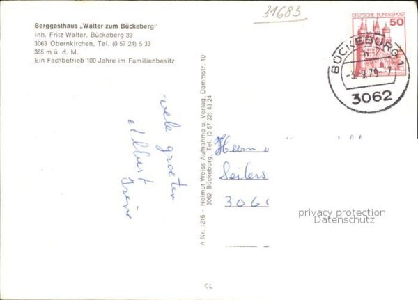 Obernkirchen Berggasthaus Walter zum Bückeberg – Bild 2