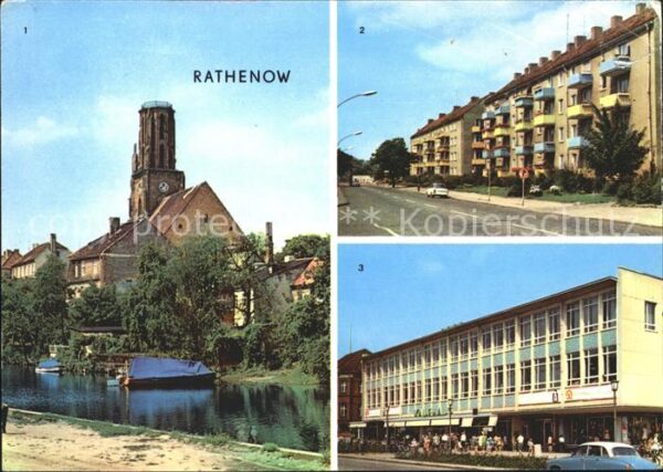 Rathenow Havel Schleuseweg Leninallee Kaufhaus M