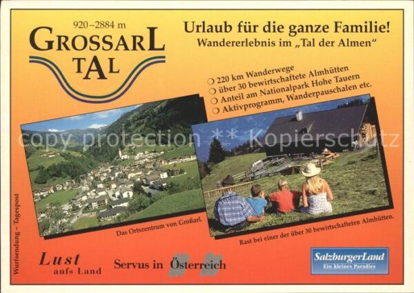 Grossarl Wandererlebnis Tal der Almen Ortszentru