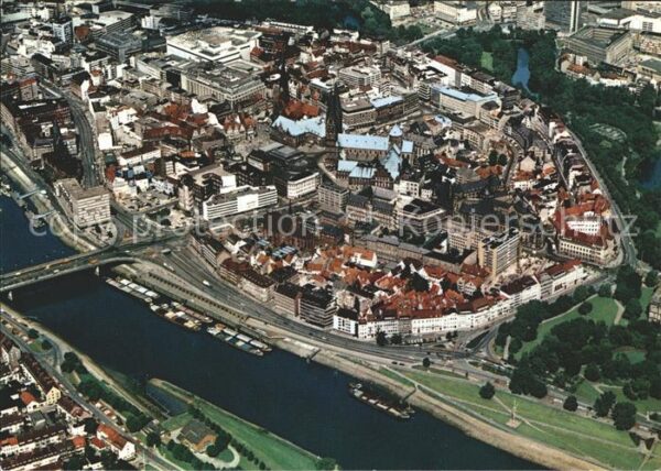 Bremen Stadtzentrum Fliegeraufnahme