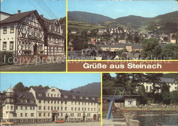 Steinach Thueringen Kirchstrasse Rathaus Karl Marx Platz Fr