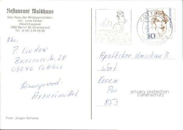 Grunewald Berlin Restaurant Waldhaus Havelchaussee – Bild 2