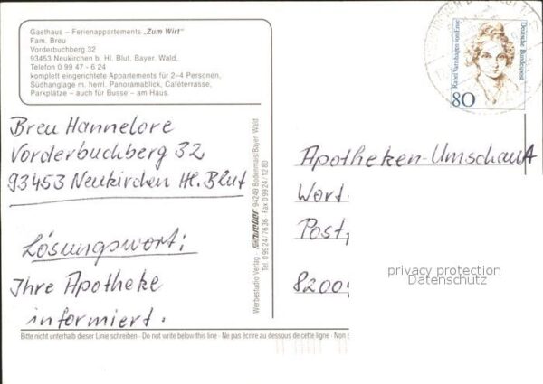 Neukirchen Heilig Blut Gasthaus zum Wirt Vorderbuchberg – Bild 2