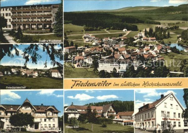 Friedenweiler Baer Kurhotel Kurhaus Haus Ebi Gasthof