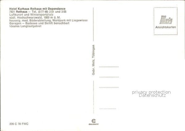Rothaus Grafenhausen Hotel Kurhaus Deppendance – Bild 2
