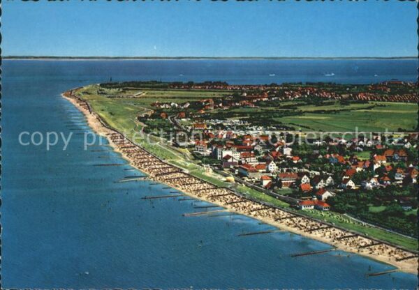 Duhnen Nordsee Fliegeraufnahme