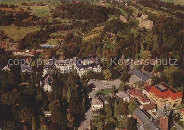 Badenweiler Fliegeraufnahme Burgruine