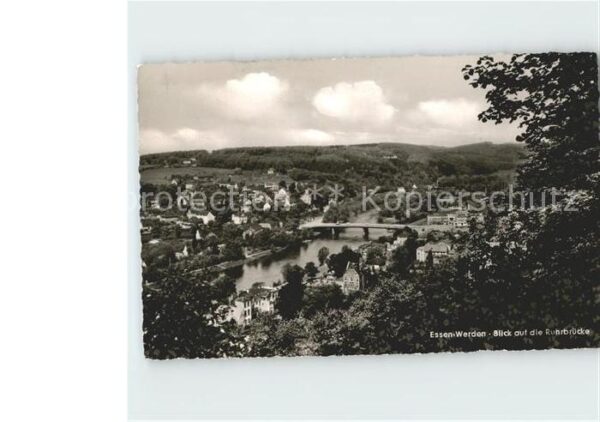 Essen Werden Blick von der Ruhrbrücke