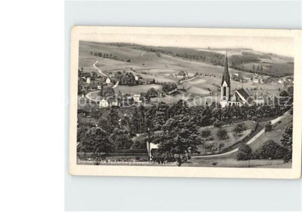 Rechenberg-Bienenmuehle Osterzgebirge Blick auf die Kirche