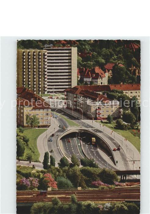 Halensee Berlin Schnellstrassen- Einfahrt Fliegeraufnah