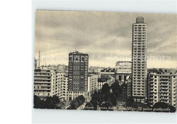 Milano Republikplatz Wolkenkratzer