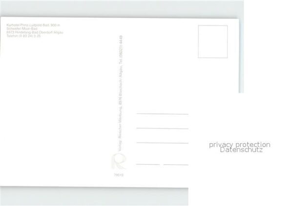 Hindelang Bad Kurhotel Prinz- Luitpold- Bad Fliegerau – Bild 2