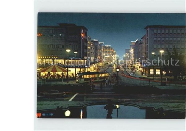 Mannheim Planken bei Nacht