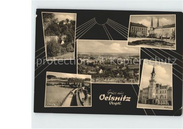 Oelsnitz Vogtland Schloss Voigtsburg Rathaus Ernst- Thälm