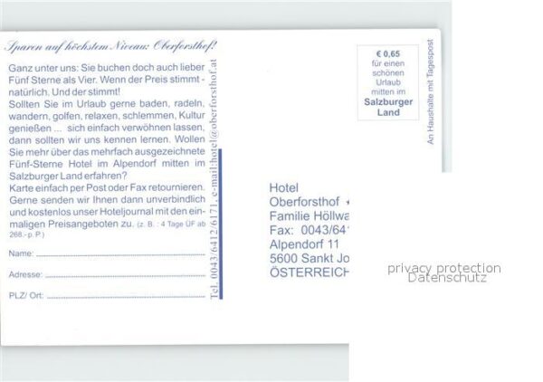St Johann Pongau Salzburg Hotel Oberforsthof – Bild 2