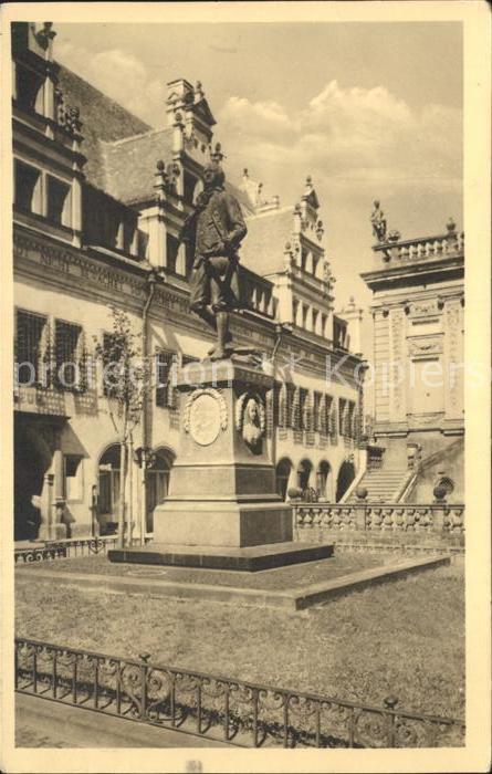 Leipzig Naschmarkt Goethedenkmal