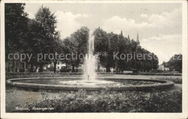 Rostock Rosengarten Springbrunnen