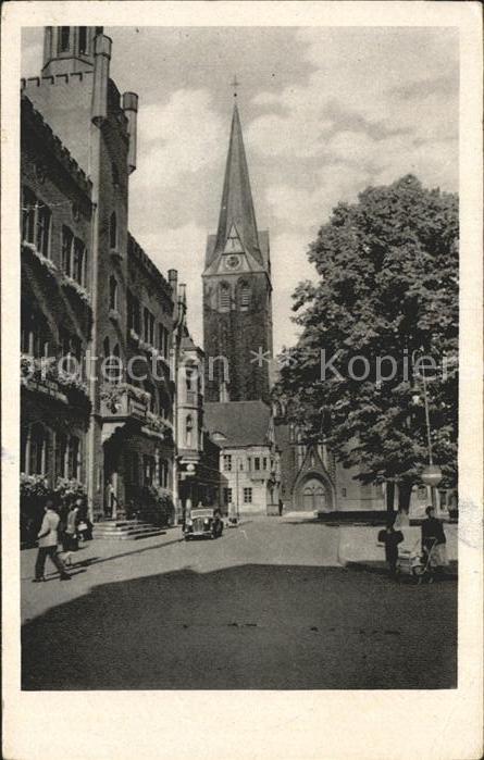 Bitterfeld Markt Rathaus Kirche