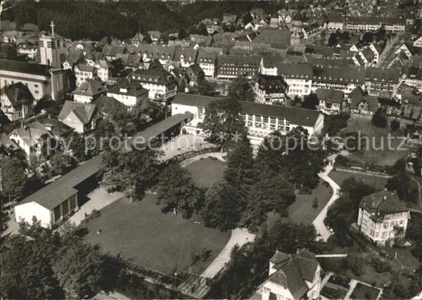 Freudenstadt Kurgarten mit Kurhaus Fliegeraufnahme