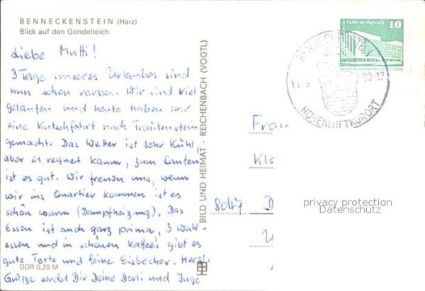Benneckenstein Ortsblick mit Gondelteich und Kirche – Bild 2