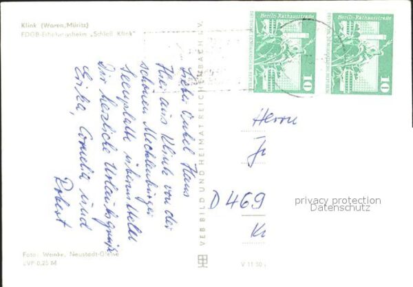 Klink Waren FDGB Erholungsheim Schloss Klink – Bild 2