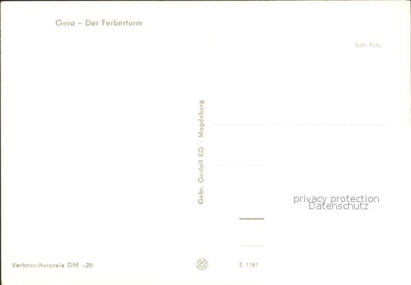 Gera Der Ferberturm – Bild 2