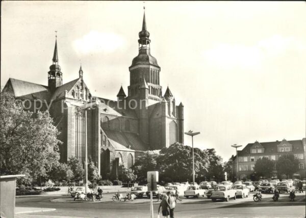 Stralsund Mecklenburg Vorpommern Kirche St Marien am Leninplatz