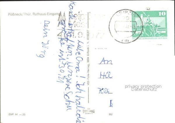 Poessneck Rathaus Eingang – Bild 2