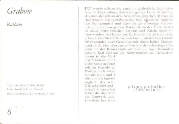 Grabow Mecklenburg Rathaus – Bild 2