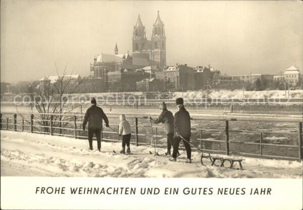 Magdeburg Elbe und Dom