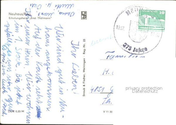 Neuhaus Rennweg Erholungsheim Ernst Thälmann – Bild 2