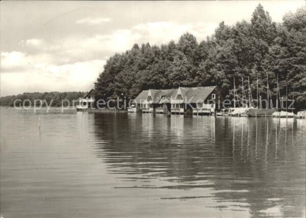 Wusterhausen Dosse Bootshäuser am Klepowsee