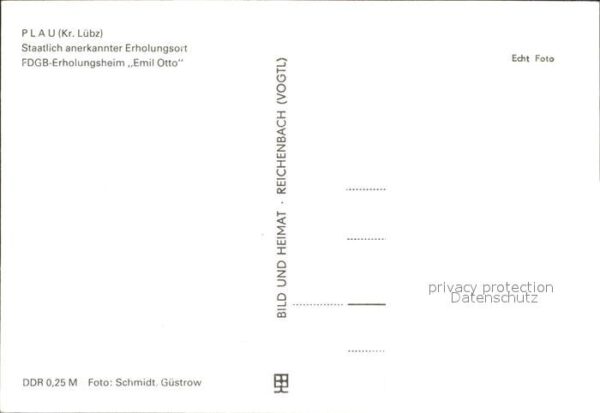 Plau See FDGB Erholungsheim Emil Otto – Bild 2