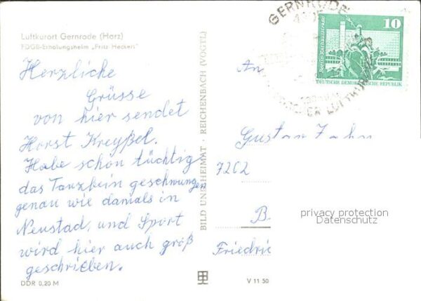 Gernrode Harz FDGB Erholungsheim Fritz Heckert – Bild 2