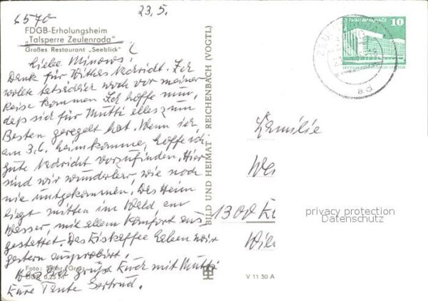 Zeulenroda FDGB Erholungsheim Talsperre Zeulenrode – Bild 2