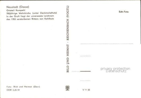 Neustadt Dosse OT Kampehl 700jährige Wehrkirche – Bild 2