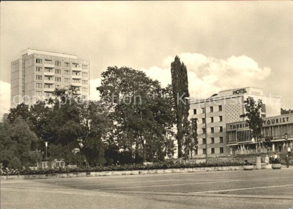 Suhl Thueringer Wald Hochhaus und Interhotel Thüringen Touri
