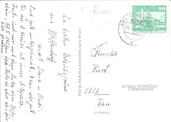 Pfaffendorf Koenigstein FDGB Erholungsheim Terrassenhof Gastrau – Bild 2
