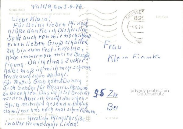 Grossenhain Sachsen Anlagen an der Karl Maria von Weber All – Bild 2