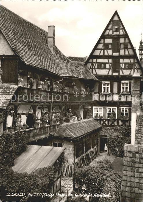 Dinkelsbuehl 1000jährige Stadt Historischer Hetzelho