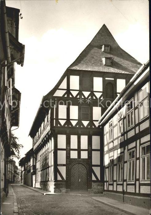 Goslar Mönchshaus Patrizierhaus mit figurenrei