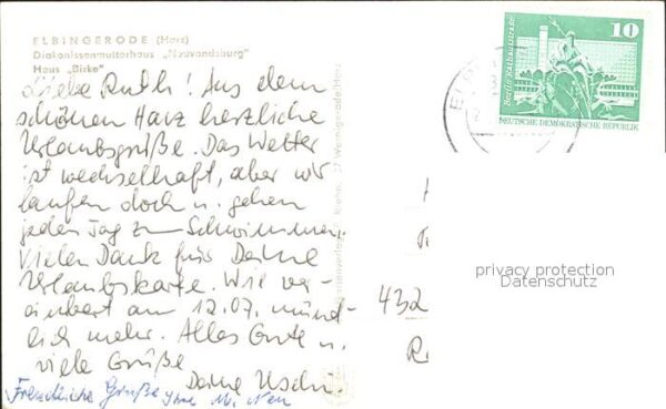 Elbingerode Harz Diakonissenmutterhaus Neuvandsburg Haus – Bild 2