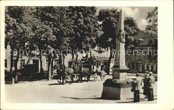Oberwiesenthal Erzgebirge Postkutsche Postmeilensäule Markt