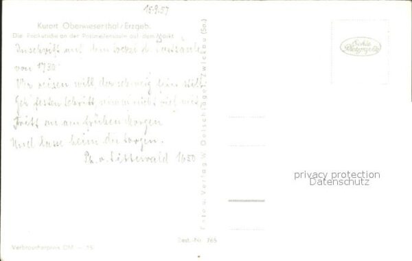 Oberwiesenthal Erzgebirge Postkutsche Postmeilensäule Markt – Bild 2