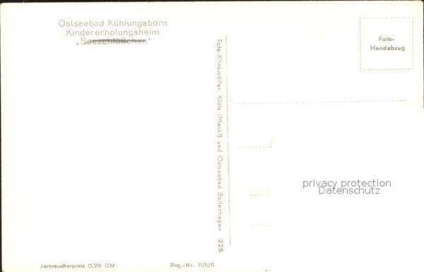 Kuehlungsborn Ostseebad Kindererholungsheim Seeschlösschen – Bild 2