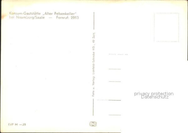 Naumburg Saale Gaststätte Alter Felsenkeller – Bild 2