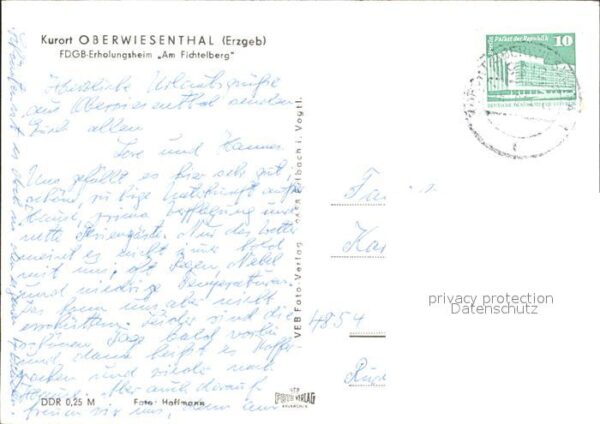 Oberwiesenthal Erzgebirge FDGB-Erholungsheim Am Fichtelberg – Bild 2