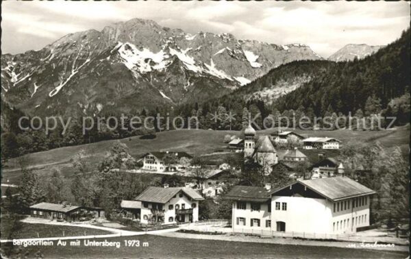 Au Berchtesgaden Bergdörflein mit Untersberg